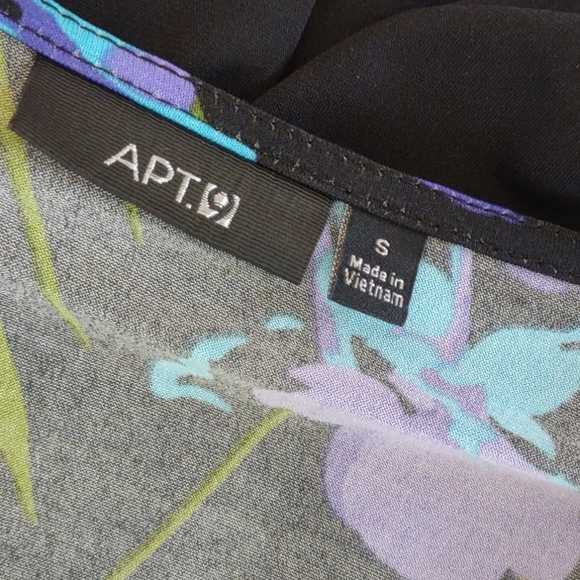 NWT Apt 9 Faux Wrap Dress Jersey Floral Print S - Picture 4 of 8